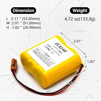Amazon.com: elxjar (2-Pack) BR-CCF2TH 6V Lithium Replacement
